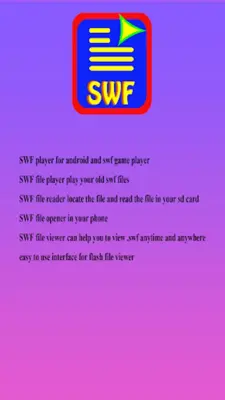 SWF Player android App screenshot 4